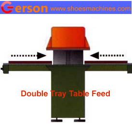 sliding double tray table die cutting machine