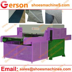 Jacquard Checker Honeycomb Microfiber Suede Fabric Die Cutting Machine