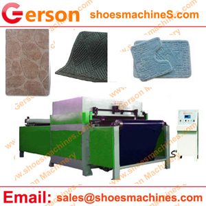  Microfiber bathroom chenille mat die cutting machine