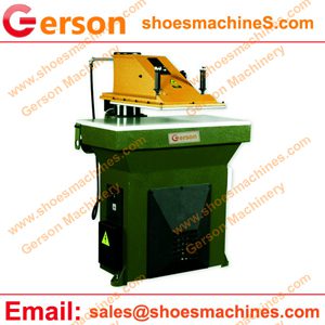 Hydraulic clicking press with rotary arm