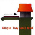 single sliding tray table die cutting machine