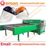 Acetate sheet for eye visors face shields die cutting machine