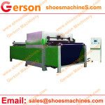 Auto Balance Hydraulic Full Head Cutting Machine with  conveyor belt feeding