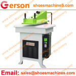 Die cutting press for shoulder pad clothing components