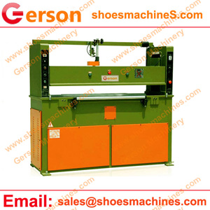 Leather pieces cutting machine