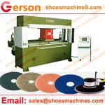 Floor pad die cutting machine