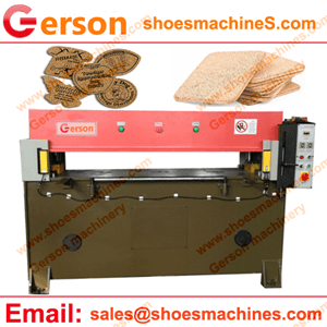 Cardboard MDF wooden cork coasters cutting machine