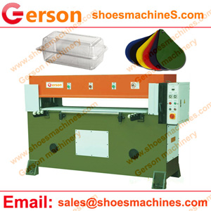 Manual thin plastic sheet feed cutting machine