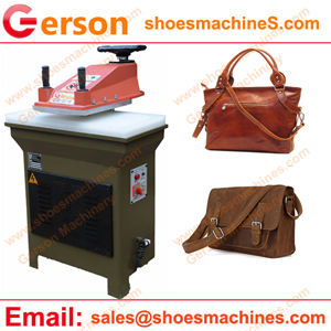 Brown Leather Handbags Cutting Machine