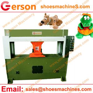 Soft plush toys fabric die cutting machine