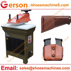 Genuine leather recoil pads die cutting machine