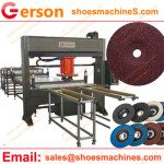 Abrasive fiber disc die cutting machine